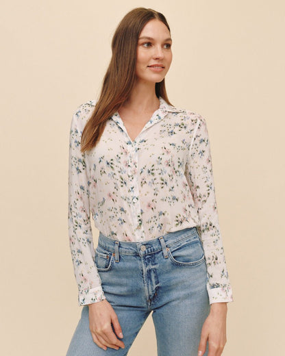 Bella Dahl Classic Button Down - Painted Petals Print