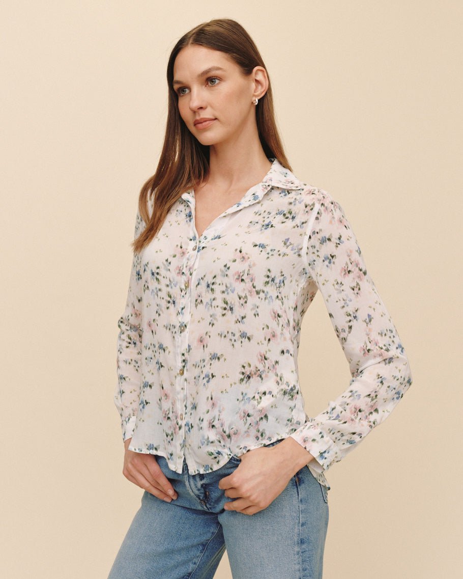Bella Dahl Classic Button Down - Painted Petals Print