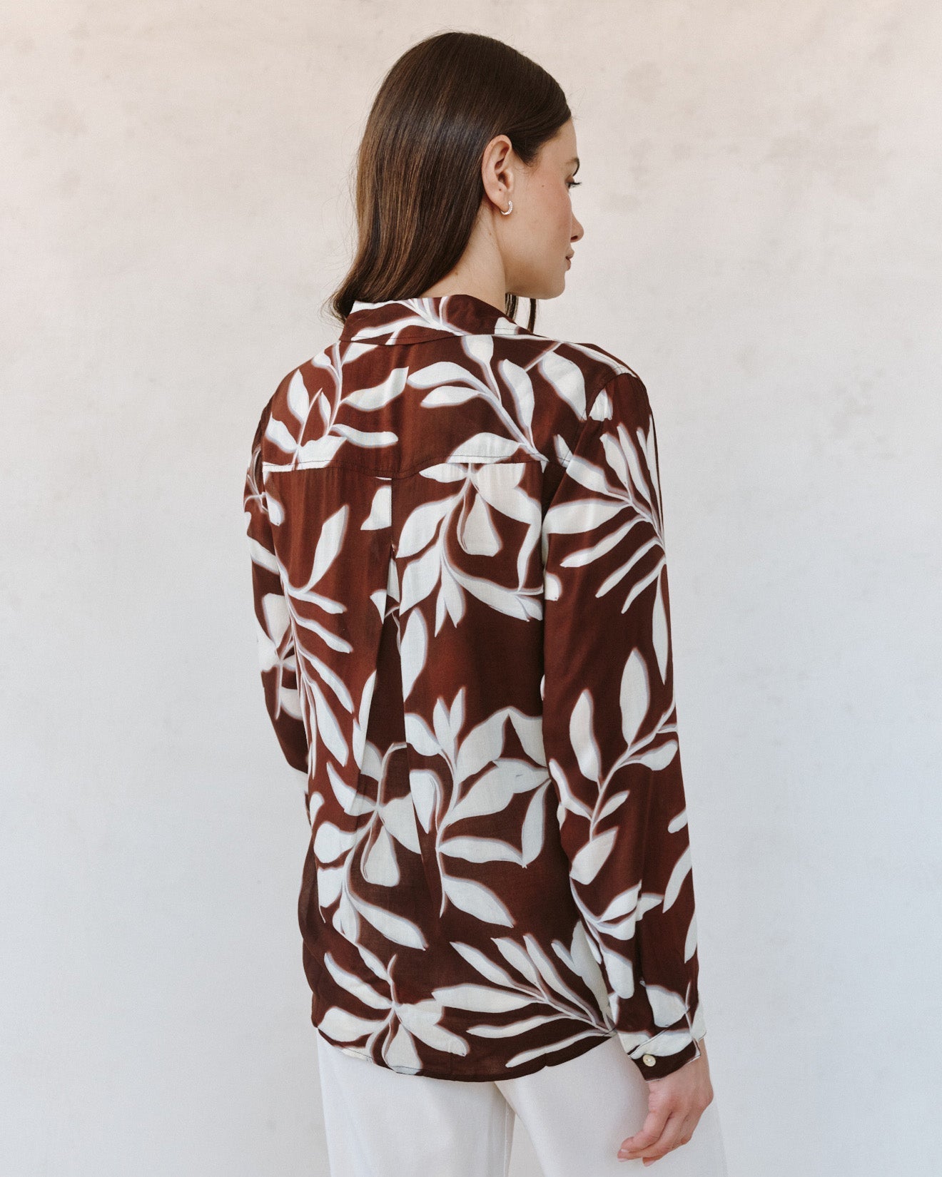 Bella Dahl Classic Button Down - Botanical Blur Print