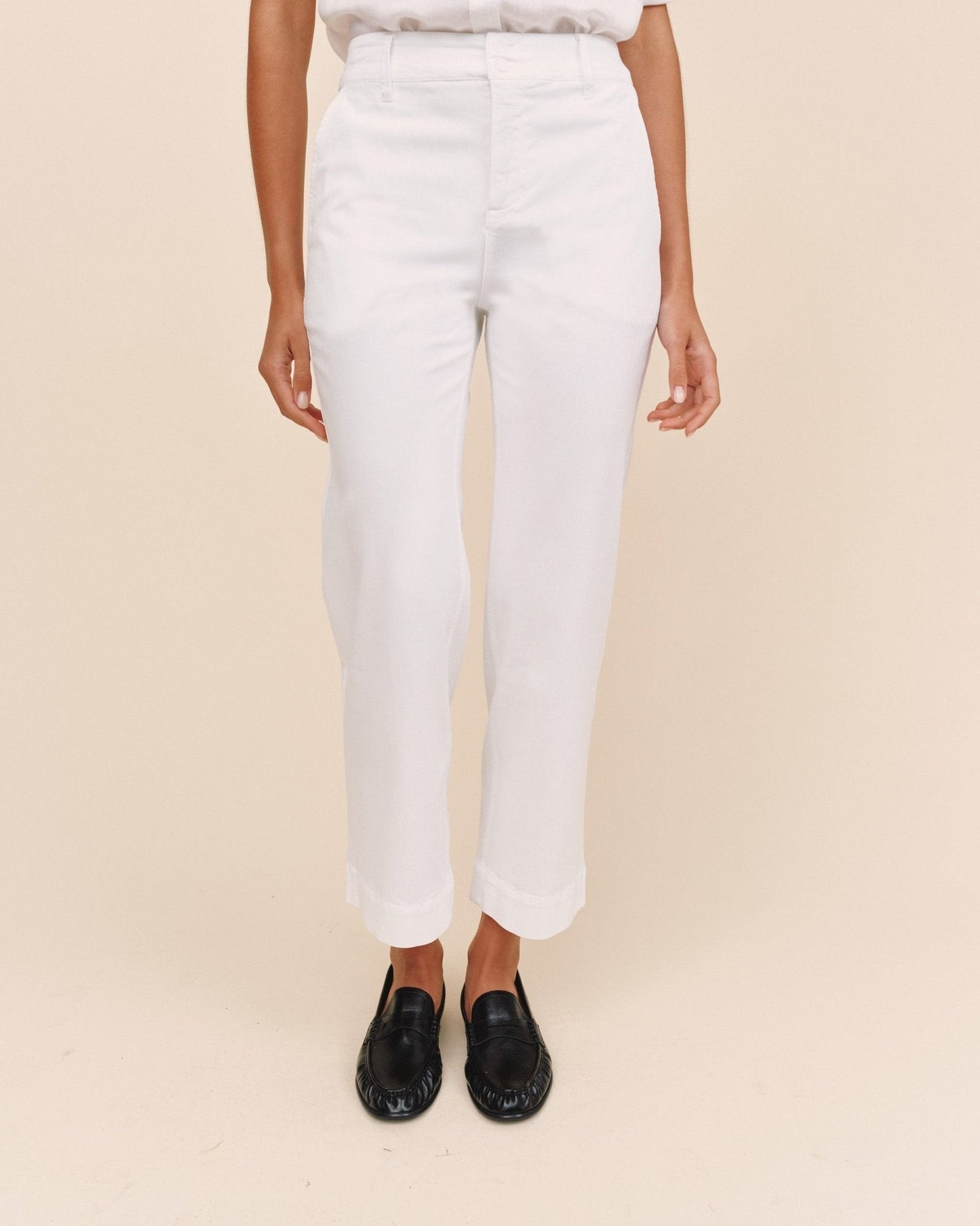 Bella Dahl Saige Wide Leg Crop - White
