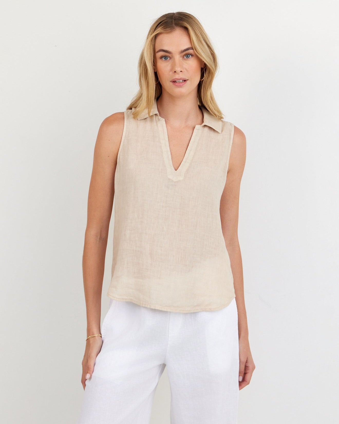 Bella Dahl Sleeveless Pullover - Linen Sand