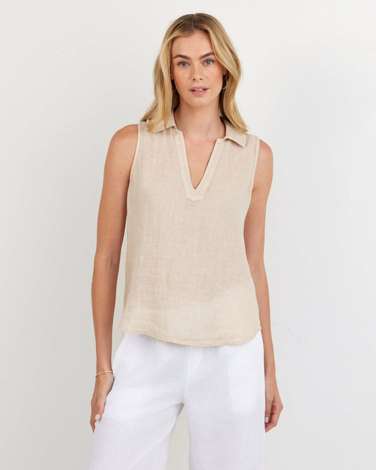 Bella Dahl Sleeveless Pullover - Linen Sand