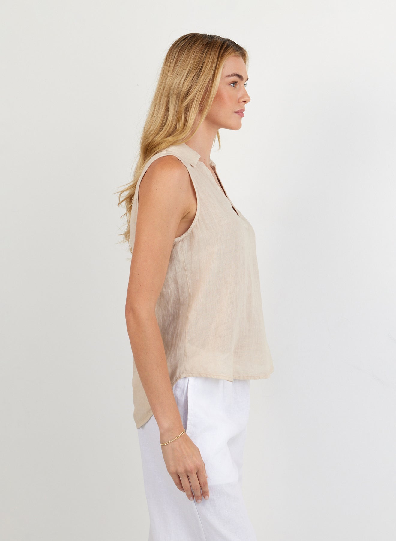 Bella Dahl Sleeveless Pullover - Linen Sand